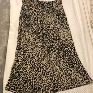 Pookie & Sebastian Cheetah Midi Skirt
